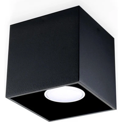 Afbeelding van Sollux Plafondlamp Quad zwart