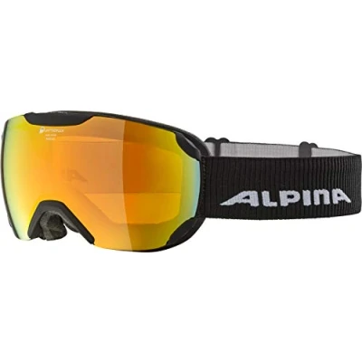 Afbeelding van Skibril Alpina Pheos S Black Matt QMM Red