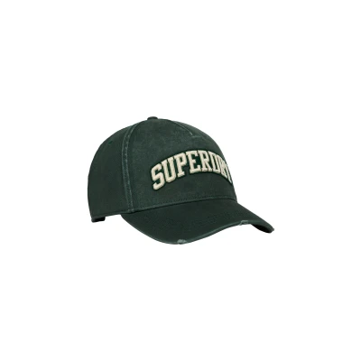Afbeelding van Superdry Vrouwen Varsity Logo Truckerpet Groen Grootte: 1SIZE