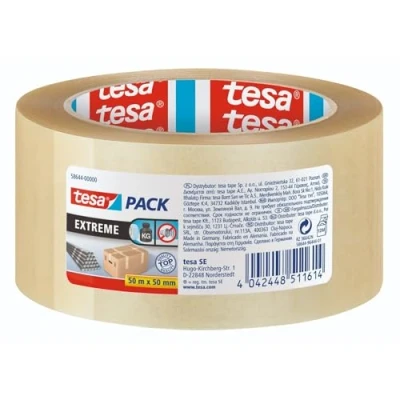 Afbeelding van tesa EXTREME 58644 00000 00 Pakband tesapack Transparant (l x b) 50 m mm 1 stuk(s)