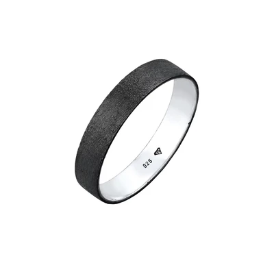 Afbeelding van Kuzzoi Basic Ring, Maat: 54, Schwarz