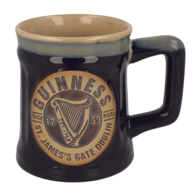 Afbeelding van Shamrock Gift Company Guinness Label aardewerk mok
