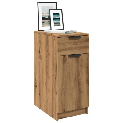 Afbeelding van vidaXL Bureaukast 33x50x75 cm bewerkt hout artisanaal eikenkleurig