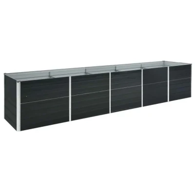 Afbeelding van Plantenbak verhoogd 400x80x45 cm gegalvaniseerd staal antraciet