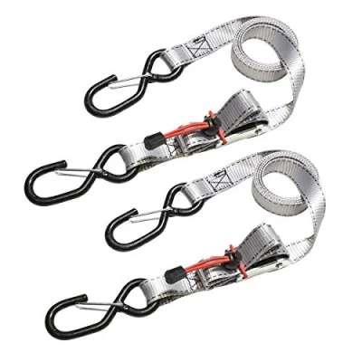 Afbeelding van MasterLock Spanband set met S haak grijs 1,8m