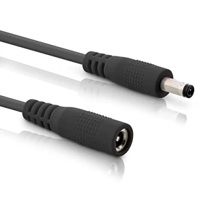 Afbeelding van InLine DC verlengkabel, universele voedingsverlengkabel voor Amazon Echo Dot, ledstrips, bewakingscamera&#039;s, stekker/bus 4,0 x 1,7 mm, zwart, 3 m