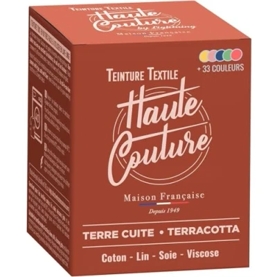 Afbeelding van Terracotta textielverf, 350 g, alles in één, klaar voor gebruik kleding en stoffen HAUTE COUTURE