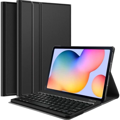 Afbeelding van Just in Case Samsung Galaxy Tab S6 Lite Premium Toetsenbord Hoes Zwart QWERTY