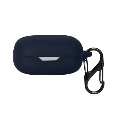 Afbeelding van kwmobile cover voor oordopjes case geschikt JBL Wave Flex Trendy beschermhoes draadloze in donkerblauw