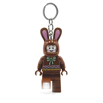 Afbeelding van LEGO Classic Sleutelhanger Licht Chocolade Bunny 7 Inch Tall Figuur (KE180H), Bruin, Groot 3&quot; hoog