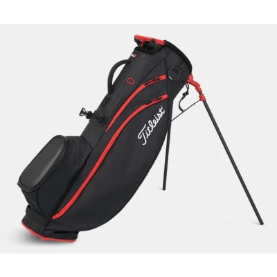 Afbeelding van Titleist Players 4 Carbon S Standbag Zwart Rood