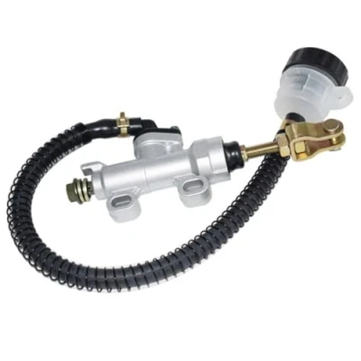Afbeelding van Achter Voetrem Hydraulische Hoofdremcilinder Pomp Reservoir voor Motorfiets Crossmotor ATV (Wit)