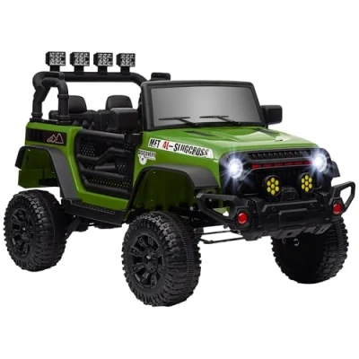 Afbeelding van AIYAPLAY Kinderen?Rijden?Op?Off road?Speelgoed?Vrachtwagen PP, metaal 100x63x65cm Groen