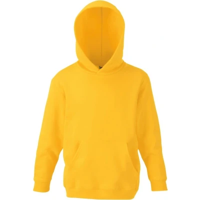 Afbeelding van Fruit Of The Loom Kinder Unisex Sweatshirt Met Capuchon / Hoodie (Zonnebloem)