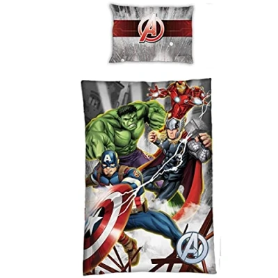 Afbeelding van Dekbedovertrek Lightning Eenpersoons 140 x 200 Polyester
