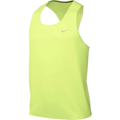 Afbeelding van Nike Performance FAST Singlet Top, Heren, Maat: Large, Light lemon twist