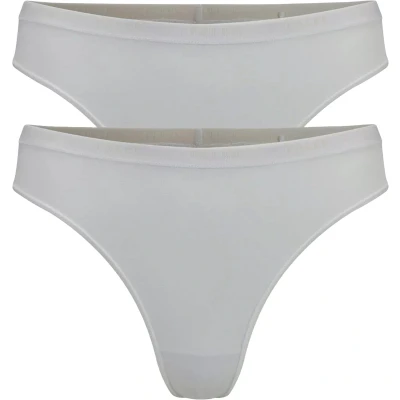 Afbeelding van Falke dames Daily Comfort string met logoband in 2 pack de kleur Wit, maat: S