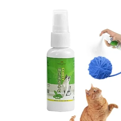 Afbeelding van spray Catnip voor katten, Natuurlijke kattenkruidspray 50 ml, Kalmerende helpt stress te verminderen en kattenverlichting geven, Kattenaccessoires katten kittens