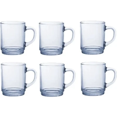 Afbeelding van Duralex set 6 mug versailles in vetro marina cl26