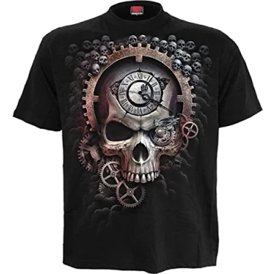 Afbeelding van Spiral Reaper Time T Shirt Zwart, S