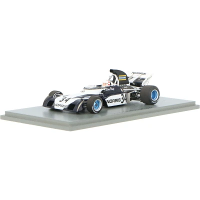 Afbeelding van De 1:43 Diecast modelauto van Surtees TS9B #34 USA GP 1972. bestuurder was S. Posey. fabrikant het schaalmodel is Spark.Dit model alleen online beschikbaar.