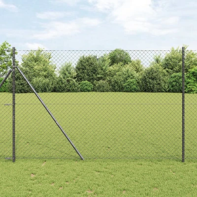 Afbeelding van vidaXL Kettink hek Grijs 1.5x10 m Staal