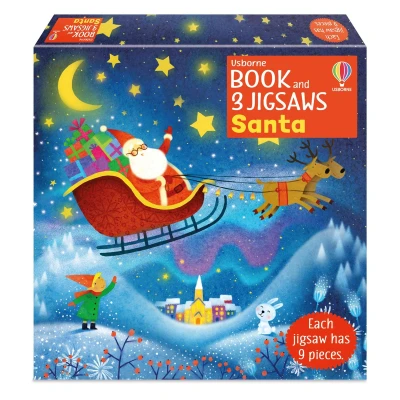 Afbeelding van Usborne Book and 3 Jigsaws: Santa