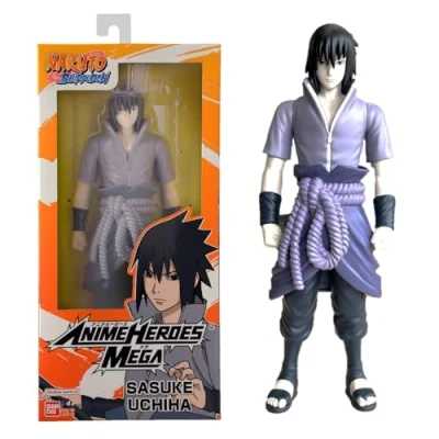 Afbeelding van Bandai Anime Heroes Naruto Shippuden Mega figuur 30 cm Sasuke Uchiwa groot beweegbaar Manga 38152