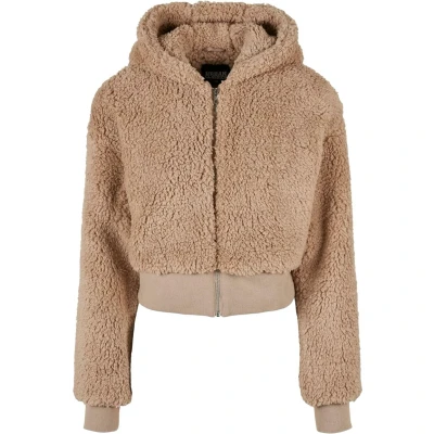 Afbeelding van Urban Classics Sherpa Winterjas, Dames, Maat: XXL, Softtaupe