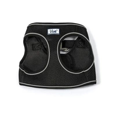 Afbeelding van Fluval Step In Mesh Hondentuig Klein/Medium Zwart, 1 kg