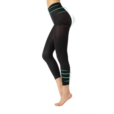 Afbeelding van CALZITALY ondoorzichtige panty van wol voor dames, kasjmier panty, kousen, 150 den,S, M, L, XL, XXL, 3XL, 4XL, Zwart, L