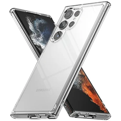 Afbeelding van Ringke Fusion Compatibel met Samsung Galaxy S22 Ultra 5G Case, Transparant Schokbestendig Bumper Hoesje Clear