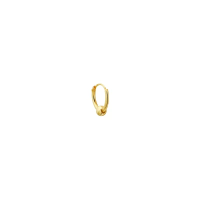 Afbeelding van goud (geelgoud) oorring bol per stuk 4026043