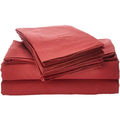 Afbeelding van kingsize lakens 6 delig 1500 Supreme Collection fijn geborsteld microvezel diepe zak lakenset beddengoed 2 extra kussenslopen, voordelig, King, bordeaux
