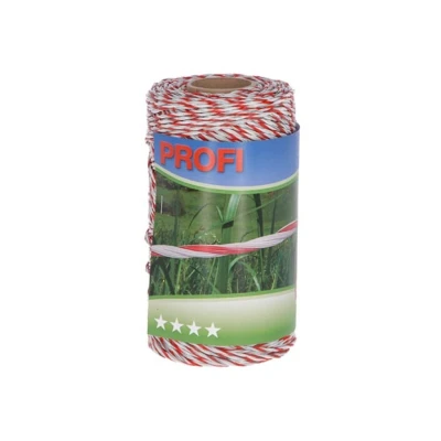 Afbeelding van Profi afrasteringsdraad 6x0,30 TriC, 200m, wit/rood