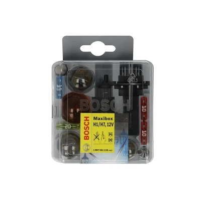 Afbeelding van Lampenset BOSCH H7/H1 Maxibox +P21W T4W PY21W P21/5W W5W 2x10A 1x15A 1x20A