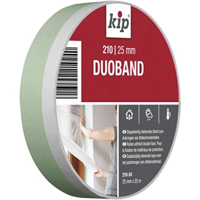 Afbeelding van kip duoband 210 groen/wit 25mm x 25m