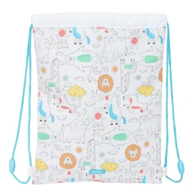 Afbeelding van Rugtas met Koordjes Safta Zoo Beige 26 x 34 1 cm