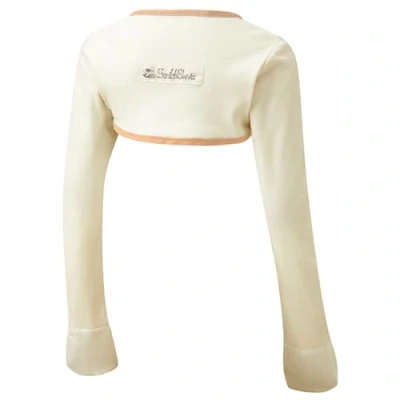 Afbeelding van ScratchSleeves Stay on krabwanten voor jeukende kinderen Crème/cappuccino 5 6 jaar