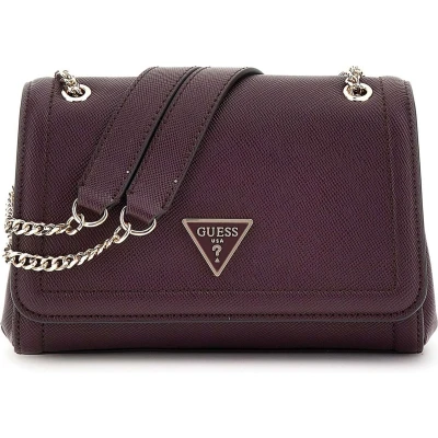Afbeelding van GUESS Schoudertas Noelle Covertible Xbody Flap Bag Aubergine Donkerpaars