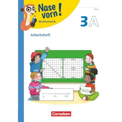 Afbeelding van Nase vorn! Mathematik 3. Schuljahr Arbeitsheft Teil A und B: B Mit Kartonbeilagen digitalen Medien
