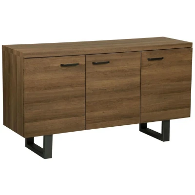 Afbeelding van Beliani Sideboard TIMBER Donkere houtkleur mdf