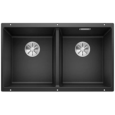 Afbeelding van Blanco spoelbak Subline 350/350 U manueel onderbouw antraciet 523574