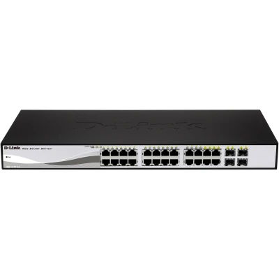Afbeelding van D Link DGS 1210 24P netwerk switch