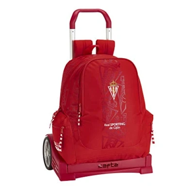 Afbeelding van Schoolrugzak met Wielen Evolution Real Sporting de Gijón Rood