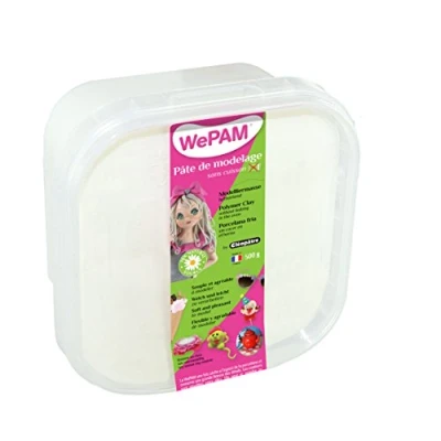Afbeelding van WePAM PFWBBB 500 Modelleermassa, luchthardend, g, wit