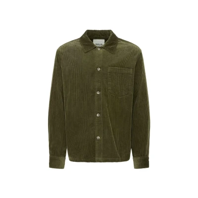 Afbeelding van Solid Ingvi Overhemd, Heren, Maat: Large, Ivy green