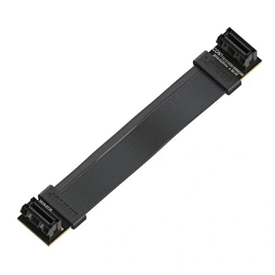 Afbeelding van LINKUP Flexible SLI Bridge GPU Cable Extreme High Speed Technology Premium Shielding 85 ohm Design for NVIDIA GPUs Graphic Cards┃NOT compatible with AMD or RTX 2000/3000 [12 cm]