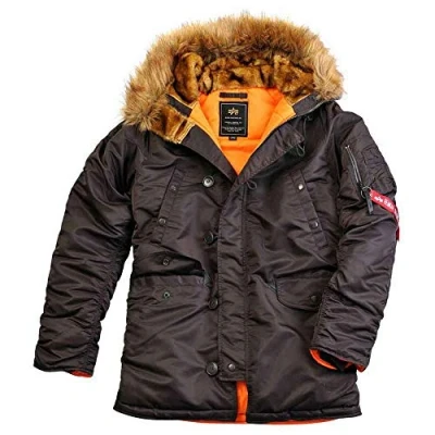 Afbeelding van Alpha Industries Heren N3B VF 59 dames winterjas, deep brown, XXL, XXL