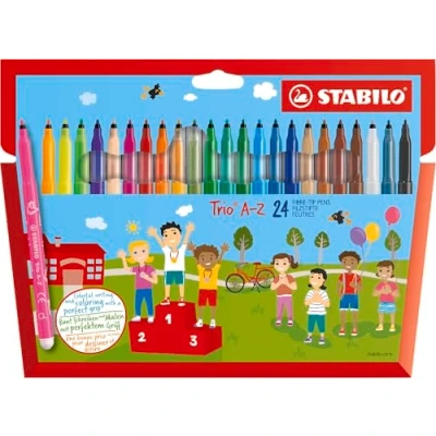 Afbeelding van Stabilo Trio A z Viltstift, 24st.